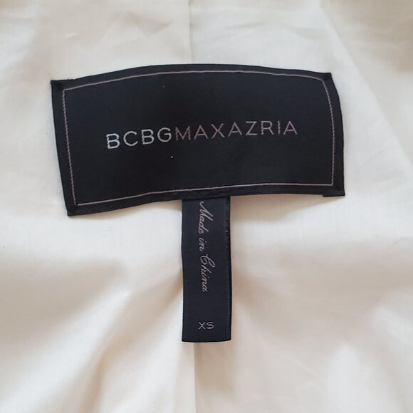 BCBGMAXAZRIA Petar Cream Fitted Blazer Jacket SZ XS - Picture 7 of 13